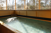 Open-air bath attached to room